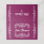 Burgundy Wedding (Buitenkant ongevouwen)