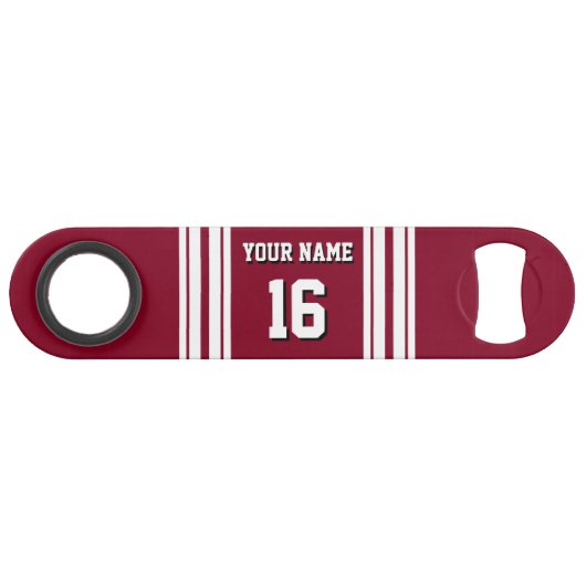 Burgundy White Team Jersey Custom (Devant (Horizontal))