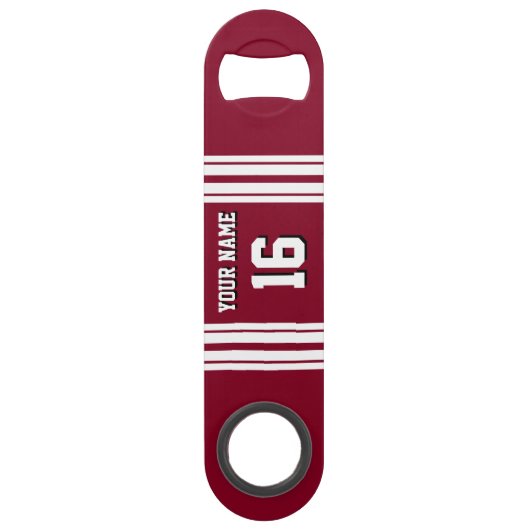 Burgundy White Team Jersey Custom (Devant)