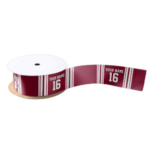 Burgundy White Team Jersey Lint
