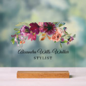 Burgundy Wildflower Floral  (Neutre)