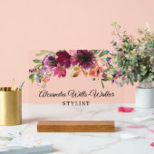 Burgundy Wildflower Floral  (Mariage)