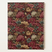 Burgundy William Morris Floral Elegant Monogram (Dos)