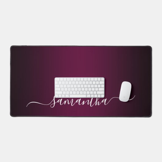Burgundy Wine Gradient Elegant Name (Clavier et souris)