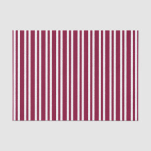 Burgundy witte strepen naadloos patroon tissuepapier