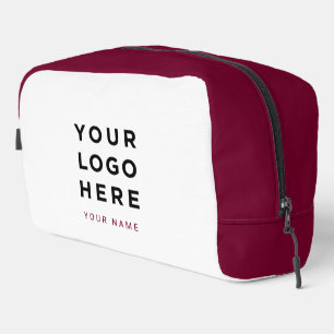 Burgundy Witte Zakelijk Logo Naam Instagram Reizen Toilettasje