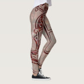 Burgundy Women's Leggings (Rechts)