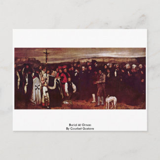 Burial at Ornan door Courbet Gustave Briefkaart