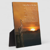 Burial at Zee Memorial Spiritueel Poem Fotoplaat (Zijkant)