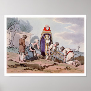 Burial, gebarenteerd door de kunstenaar, publiceer poster