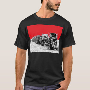 Buried Cadillacs met Red Sky T-shirt