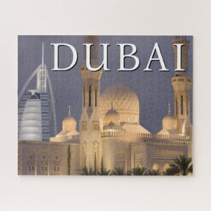 Burj al Arab   Moskee in de avond Dubai Legpuzzel