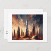 Burj Khaifa Tower Omgeving Dubai Briefkaart (Voorkant / Achterkant)