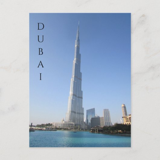 burj khalifa briefkaart (Voorkant)