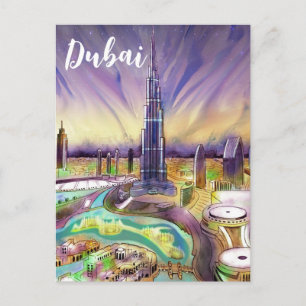 Burj Khalifa, carte postale de Dubaï