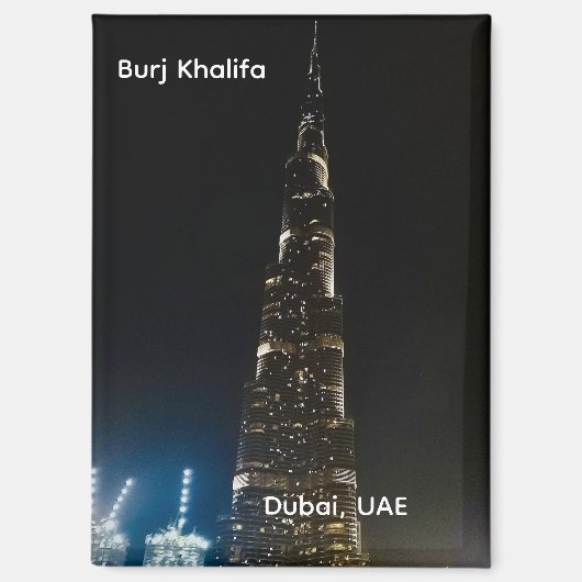 Burj Khalifa Dubai UAE Magneet (Voorkant)