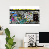 Burj Khalifa Pleiades Pattern 3 Poster (Thuiskantoor)