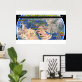 Burj Khalifa Pleiades Pattern 6 Poster (Thuiskantoor)