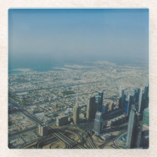 Burj Khalifa uitzicht, Dubai Glazen Onderzetter