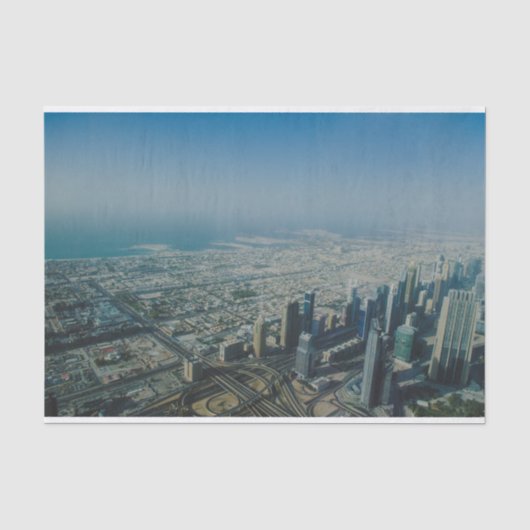 Burj Khalifa uitzicht, Dubai Tissuepapier (Voorkant)