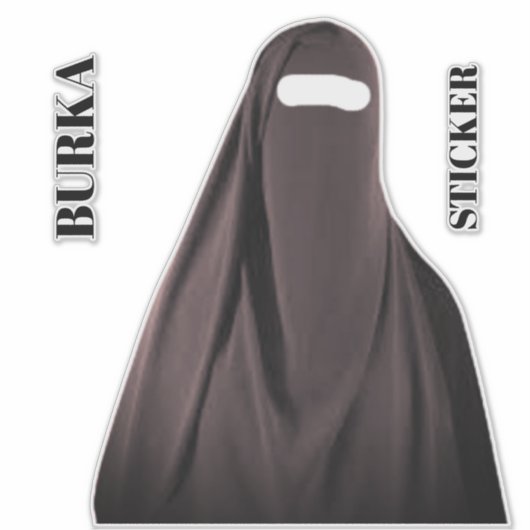 BURKA  STICKER (Voorkant)