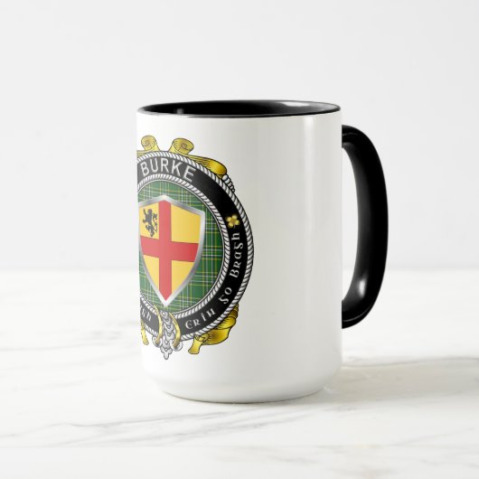 Burke Irish Shield Badge Mok (Voorkant rechts)