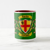 Burke Irish Shield & Griffins Persoonlijk Mok (Midden)