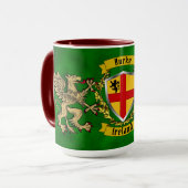 Burke Irish Shield & Griffins Persoonlijk Mok (Voorkant links)