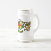 Burke Irish Shield Personalized Bierpul (Voorkant rechts)