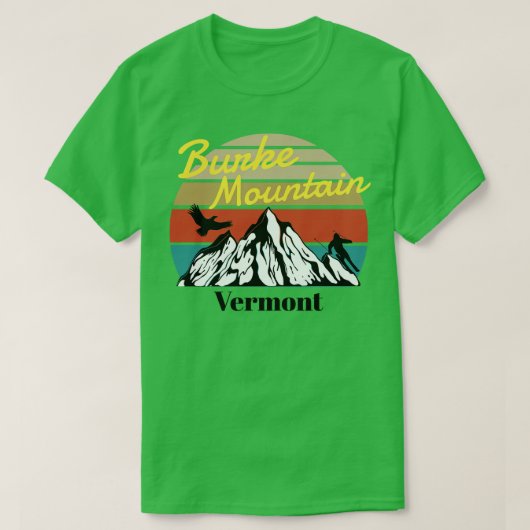 Burke Mountain ski Vermont T-shirt (Design voorkant)