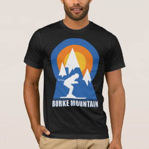 Burke Mountain Ski Zonsondergang T-shirt