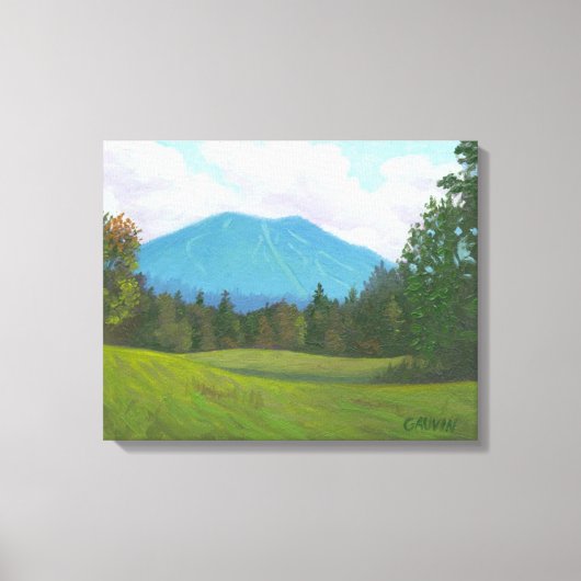 Burke Mountain Stretched Canvas Print (Voorkant)