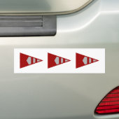 Burke Sailing Burgee Bumperstickers (versie 2) (Op auto)