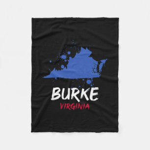 Burke Virginia Va verfspatten vakantie souvenir Fleece Deken