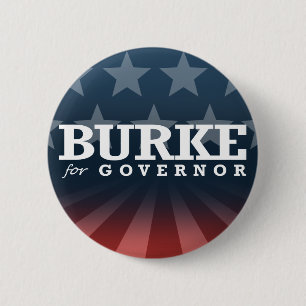 BURKE VOOR GOUVERNEUR 2014 RONDE BUTTON 5,7 CM