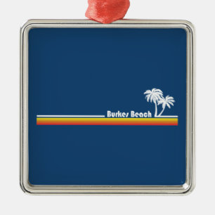 Burkes Beach South Carolina Metalen Ornament