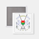burkina embleem magneet (Voorkant / Achterkant)