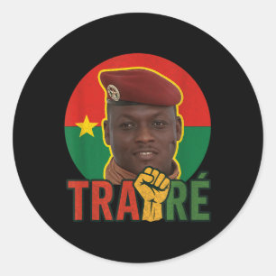 Burkina Faso - Bravo Captain Ibrahim Traoré _ Thom Ronde Sticker