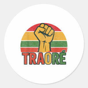 Burkina Faso - Bravo Captain Ibrahim Traoré _ Thom Ronde Sticker