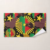 Burkina Faso Carte, drapeau et première révolution (Serviette à main)