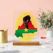 Burkina Faso Carte, drapeau et première révolution (Mariage)