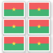 Burkina Faso Collectie pack van 6 Sticker (Voorkant)