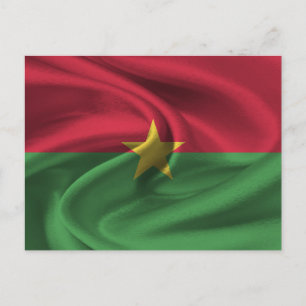 Burkina Faso Flag Briefkaart