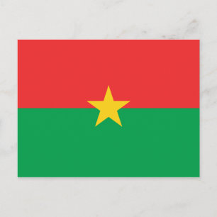 Burkina Faso Flag Briefkaart