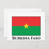 Burkina Faso Flag Briefkaart (Voorkant / Achterkant)
