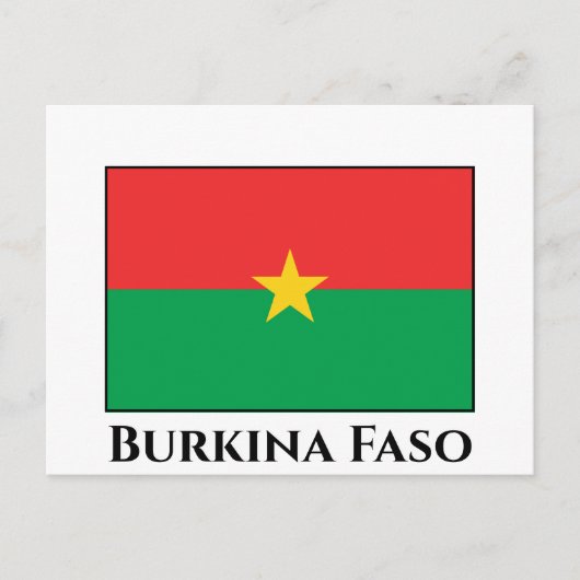 Burkina Faso Flag Briefkaart (Voorkant)