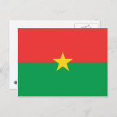 Burkina Faso Flag Briefkaart (Voorkant / Achterkant)