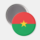 Burkina Faso flag Magnet Magneet (Voorkant / Achterkant)