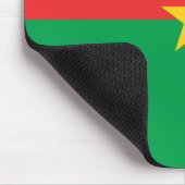 Burkina Faso Flag Mousepad Muismat (Hoek)