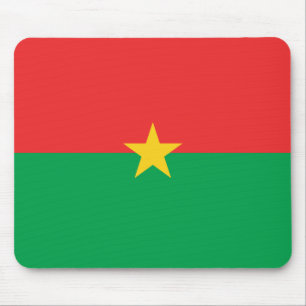 Burkina Faso Flag Mousepad Muismat